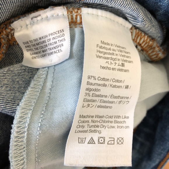 J. Crew Toothpick Jeans in 25P 9" rise, Mid-rise, button-fly distressed - Picture 7 of 7